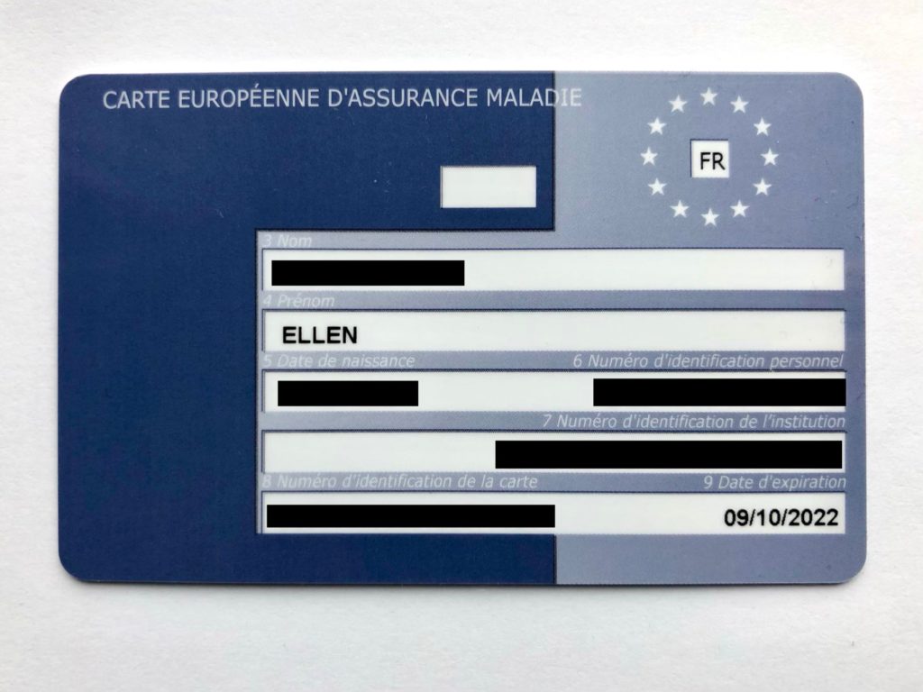 carte européenne d'assurance maladie (CEAM)