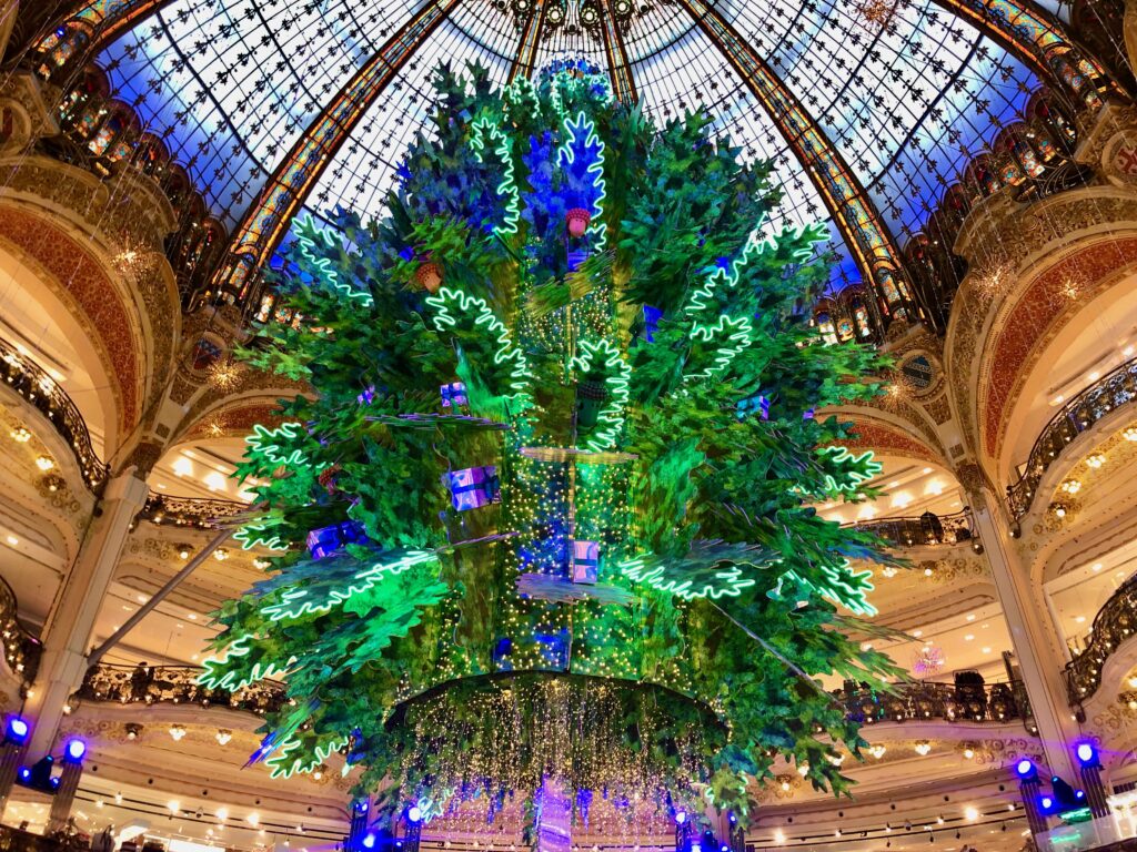 Galeries Lafayette Paris Christmas Tree 2022